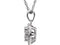 Diamond Heart Halo Cluster 14K White Gold Pendant Necklace, 18" (3/8 Cttw)