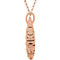 15-Stone Diamond Nest Design 14k Rose Gold Pendant Necklace, 18" (.20 Cttw)