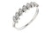 Slim-Profile Diamond Leaf Ring, Sterling Silver (1/8 Ctw, Color GH, Clarity I1), Size 6