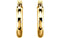 Tube Hoop Earrings, 14k Yellow Gold (34mm)