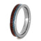 Turquoise, Bloodwood 4mm Comfort-Fit Titanium Wedding Band