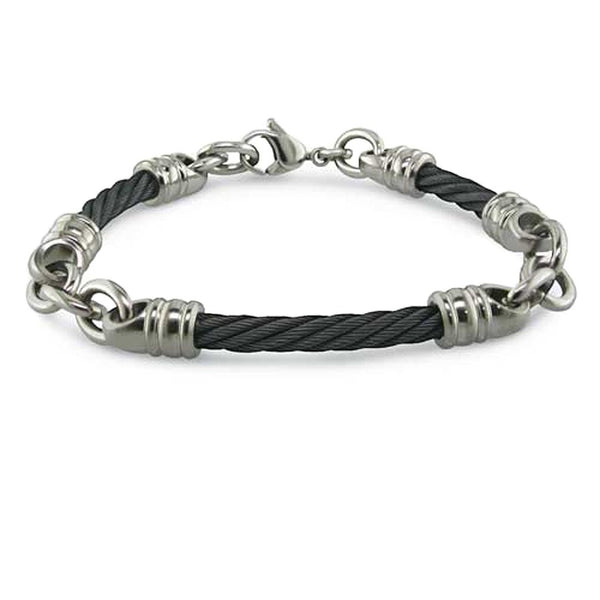 Men's Signature Cable Collection Cable Link Bracelet, 8.5" (5MM)