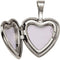 Sterling Silver Dove and Cross Heart Locket Pendant