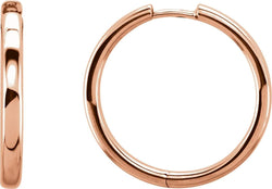 Hoop Earrings, 14k Rose Gold (29mm)