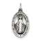 Sterling Silver Antiqued Miraculous Medal (30X16MM)