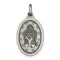 Sterling Silver Antiqued Miraculous Medal (40X30MM)