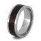 Red and Black Poplar Wood 8mm Comfort-Fit Titanium Wedding Band