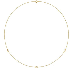Diamond Solitaire 14k Yellow Gold Pendant Necklace, 18" (1/4 Cttw)