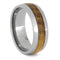 The Men's Jewelry Store (Unisex Jewelry) Whiskey Barrel Oak Wood 8mm Titanium Comfort-Fit Wedding Band