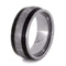 Gibeon Meteorite, African Blackwood 8.5mm Comfort-Fit Titanium Wedding Band