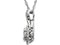 Diamond Halo Cluster 14K White Gold Pendant Necklace, 18" (3/4 Cttw)