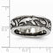 Pallas Collection Grey Titanium Casted Design 7mm Band