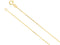 Off-Center Sideways Cross 14k Yellow Gold Necklace, 16"