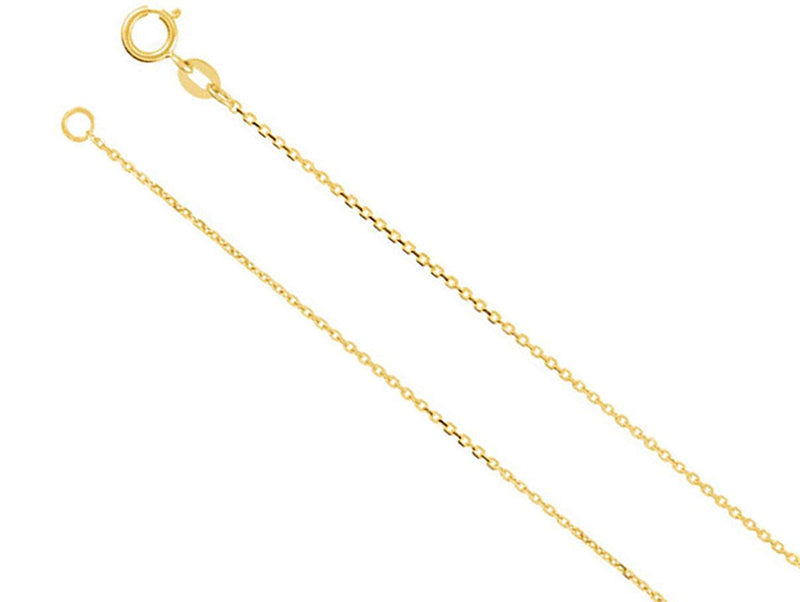 Diamond Vintage Dangle 14K Yellow Gold Pendant Necklace, 18" (1/6 Cttw)