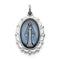 Rhodium-Plated Sterling Silver Miraculous Medal (26X14 MM)