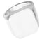 Men's Sterling Silver Octagon Signet Ring, 14x12mm