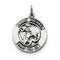 Sterling Silver Antiqued Saint Michael Medal (22X16 MM)