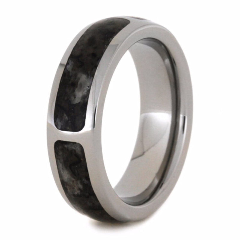 Dinosaur Bone 6mm Comfort-Fit Titanium Wedding Band