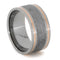 Gibeon Meteorite with Copper Pinstripe 11mm Comfort-Fit Titanium Wedding Band