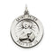 Sterling Silver Antiqued St. Peter Medal (31X21MM)