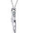 15-Stone Diamond Heart Sterling Silver Pendant Necklace, 18" (.068 Ctw)