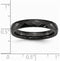 Men's Black Ceramic Faceted 4mm Comfort-Fit Wedding Band Size 6