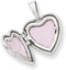 Sterling Silver 'Sister' Diamond Heart Locket