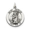 Sterling Silver Antiqued Saint Patrick Medal (25X18MM)