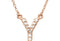 14k Rose Gold Diamond Initial 'Y' 1/10 Cttw Necklace, 16" (GH Color, I1 Clarity)