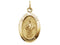 14k Yellow Gold St. Jude Thaddeus Oval Medal (18.75x13.5MM)