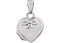 Petite Rhodium-Plated 14k White Gold Heart Locket Pendant