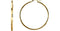 Tube Hoop Earrings, 14k Yellow Gold (34mm)