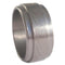 Two Step Profile 10mm Comfort Fit Brushed and Polished Titanium Band