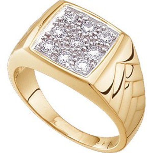 Sree Kumaran | 22K Gold 9 Stone Casting Ring for Gent's