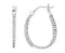 Diamond Inside-Outside Hoop Earrings, 14k White Gold (1/4 Ctw, Color G-H, Clarity I1 )