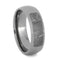 Dome Titanium 7mm Comfort-Fit Titanium Wedding Band with Meteority Inlay