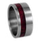 The Men's Jewelry Store (Unisex Jewelry) Redwood Inlay 10mm Comfort Fit Titanium Wedding Ring