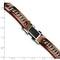 Men's Brushed and Polished Stainless Steel 12mm Brown IP Carbon Fiber Inlay Bracelet, 8.5"