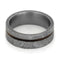 Gibeon Meteorite and Koa Wood 7mm Comfort-Fit Titanium Wedding Band