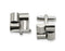 Stainless Steel Brushed Satin Square Cuff Links, 16MM