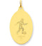 24k Gold-Plated Sterling Silver St. Christopher Soccer Medal