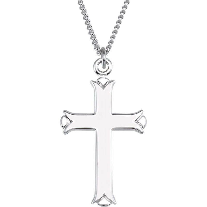 Blessings Cross Sterling Silver Nacklace, 18"