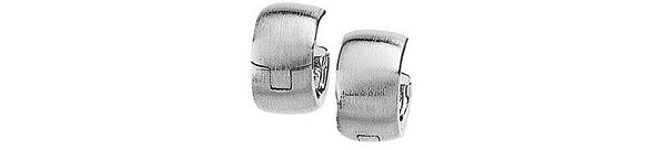 14k White Gold Hoop Earrings (11.5mm)