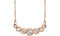 Graduated Bezel Set Diamond Necklace in 14k Rose Gold, 16-18" (1/5 Ctw, Color G-H, Clarity I1)