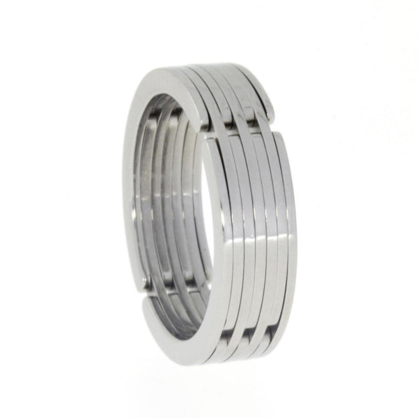 Doodle Ring 8mm Comfort-Fit Cool Titanium Gadget Band