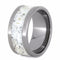 White Stardust, 14k Yellow Gold 10mm Comfort-Fit Titanium Wedding Band