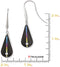 Radiance Collection Black Ti and Rainbow Anodized Titanium White Sapphire Earrings