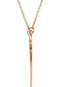 14k Rose Gold 'Mom' Heart Necklace, 17"