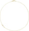 Diamond Off-Center Sideways Cross 14k Yellow Gold Necklace, 16" (.05 Ctw, G-H Color, I1 Clarity)