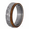 Ruby, Gibeon Meteorite, African Mahogany 7mm Comfort-Fit Matte Titanium Wedding Band